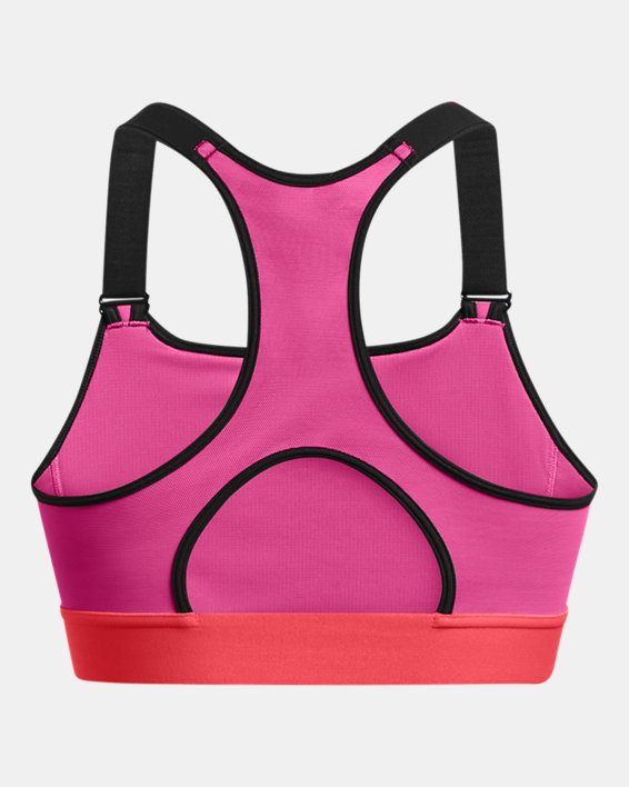 Biustonosz sportowy damski HeatGear® Armour High, Pink, pdpMainDesktop image number 9